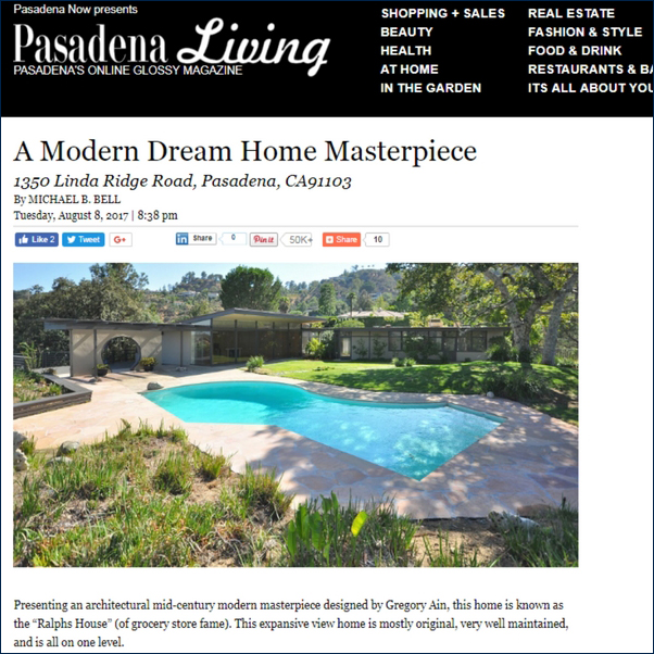 Pasadena Living - August 2017