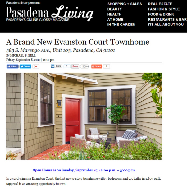 Pasadena Living - September 2017