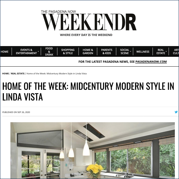 The Pasadena Now Weekendr - September 2020